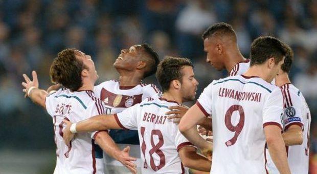 Roma, incubo all'Olimpico: il Bayern la travolge 7-1