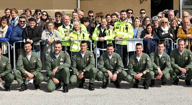 Frecce Tricolori ad Istrana, dentro la base dell'Aeronautica militare ospiti volontari e sanitari