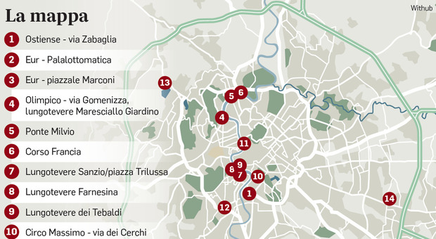 Parcheggiatori abusivi a Roma, dall'Eur al Lungotevere: la mappa delle bande che gestiscono il racket