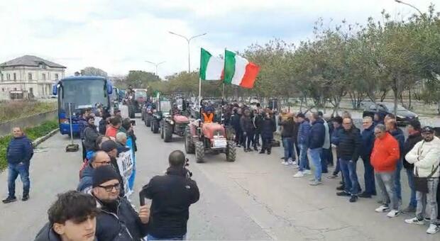 Finita la protesta degli agricoltori: 80 trattori arrivati a Bari questa mattina