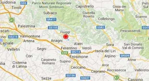 Terremoto, scossa 2.2 in Ciociaria: epicentro tra Fiuggi e Anagni
