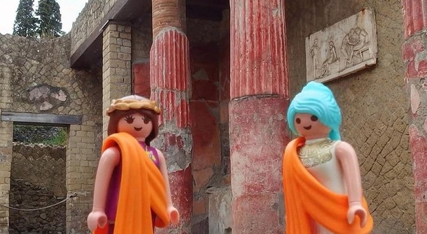 I pupazzi Playmobil vivono agli Scavi di Pompei e di Ercolano