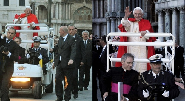 Benedetto XVI a Venezia, il ricordo dell'autista della papa-mobile lagunare: «Controllarono la mia vita privata»