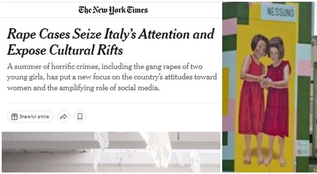 NY Times attacca l'Italia: «Lo stupro di Caivano e di Palermo evidenziano fratture culturali». Poi la stoccata a Giambruno