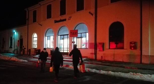 Stazione Fs di Thiene chiusa di notte