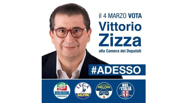 Nel manifesto del candidato il simbolo Lega Nord. "Un errore", ma è lite tra gli alleati
