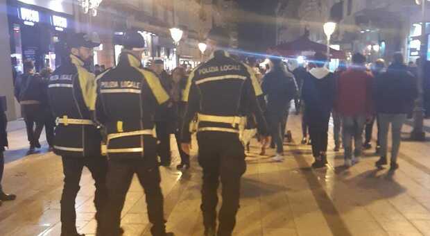 Polizia locale a Taranto in via D'Aquino