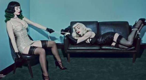 Madonna e Katy Perry, pin-up in versione fetish