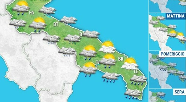 Previsioni meteo Puglia: allerta gialla maltempo per l'Epifania