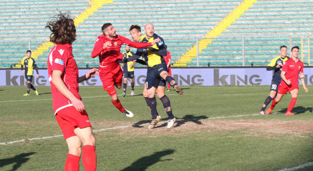 Un momento di Ancona-Santarcangelo terminata 0-0