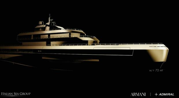 Armani progetta superyacht di lusso da 72 metri, consegna prevista nel 2024
