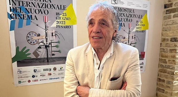 Il regista Abel Ferrara al suo arrivo all’Hotel Vittoria di Pesaro