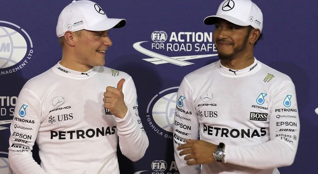 Formula 1, Mercedes in prima fila: Bottas davanti ad Hamilton. Terzo Vettel, quinto Raikkonen