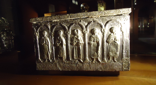 La cassettina con le reliquie di Sant'Oronzo