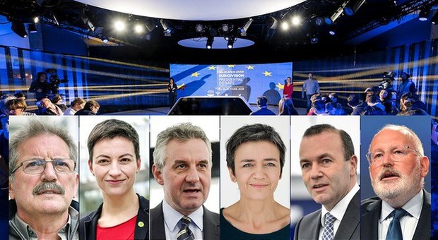 Europee: stasera a Bruxelles dibattito tra 6 spitzenkandidat