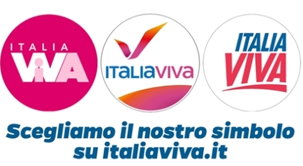 Italia Viva, Matteo Renzi lancia tre loghi: «Votate e scegliamo insieme»