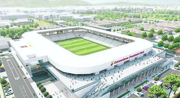 Il rendering del nuovo stadio Pinto