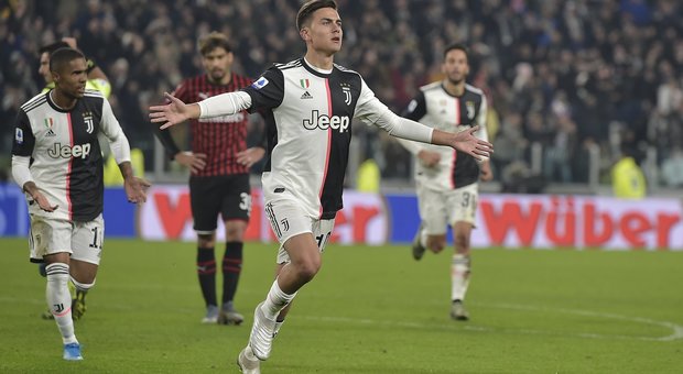 Milan battuto 1-0, Dybala riporta la Juve in testa alla classifica