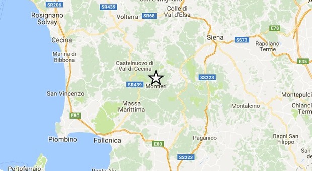 Terremoto, scossa di magnitudo 3.0 vicino Grosseto: avvertita anche a Siena