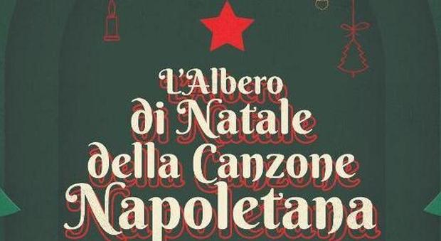 Locandina della manifestazione l’albero di Natale della canzone napoletana