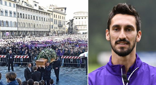 Addio Astori, centinaia in piazza per il funerale a Firenze: «Ciao Capitano»