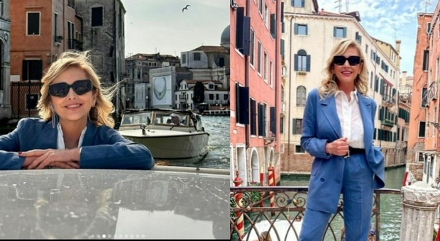 La mamma di Chiara Ferragni in visita a Venezia, dal Canal Grande a piazza San Marco. Fan entusiasti: «Sei nella città più bella»