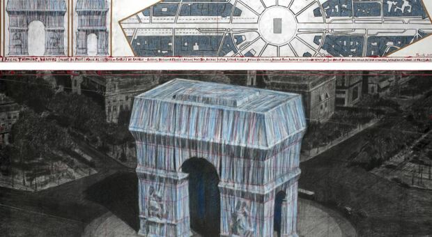 Parigi impachetta l'Arco di Trionfo: a 60 anni da inizio del progetto si realizza il sogno di Christo