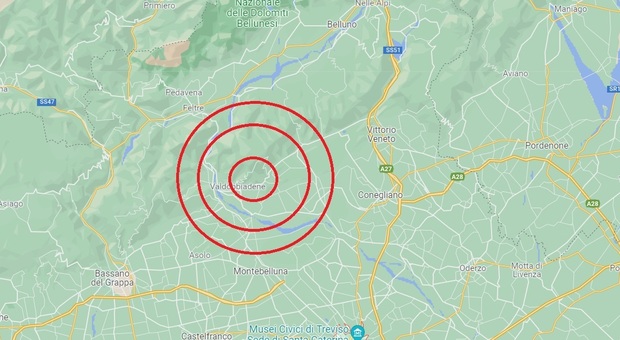 Raffica di scosse di terremoto nella notte tra Miane, Segusino e Valdobbiadene
