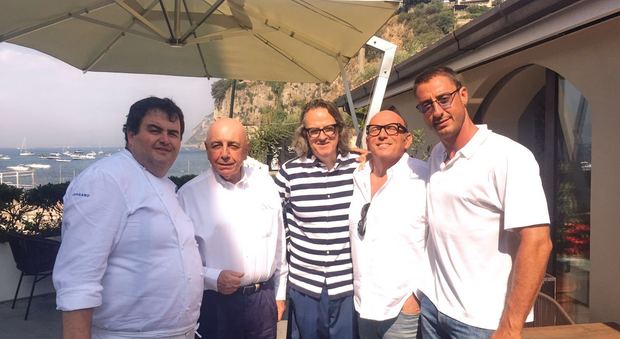 Galliani e Marzullo ospiti dello chef Esposito a Vico Equense