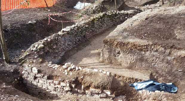 Uno scorcio dell'anfiteatro scoperto a Foligno