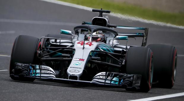 La Mercedes W09 di Lewis Hamilton a Suzuka