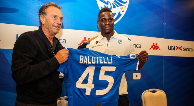 Balotelli: «Non ho paura di fallire a Brescia». Cellino: «Mario scelta tecnica, non per vendere abbonamenti»