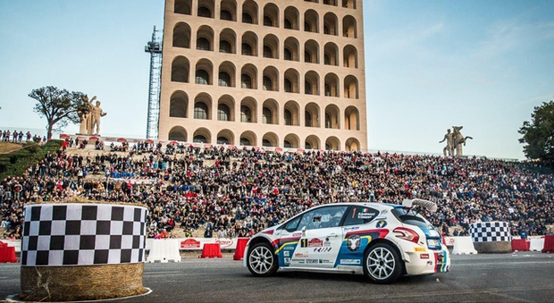 Il campione italiano Andreaucci nella scorsa edizione del Rally di Roma