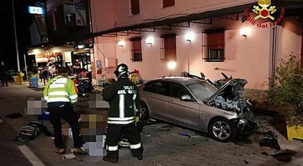 Una foto del tragico incidente di sabato sera nel Bolognese