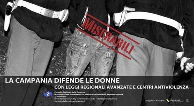Domani la giornata contro la violenza sulle ​donne: in Campania i manifesti choc