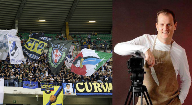 La curva dell'Hellas Verona e Fabrizio Nonis