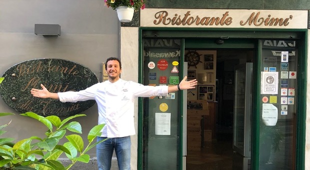 Lo chef Salvatore Giugliano, del ristorante "Mimì alla Ferrovia"