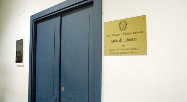 L'aula delle preliminari del Tribunale di Taranto