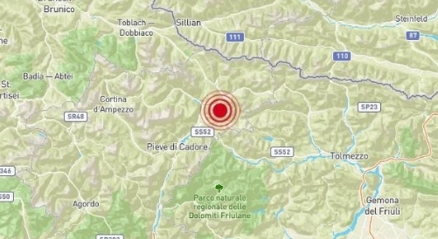 Terremoto, forte scossa sulle Dolomiti: paura a Cortina e Belluno
