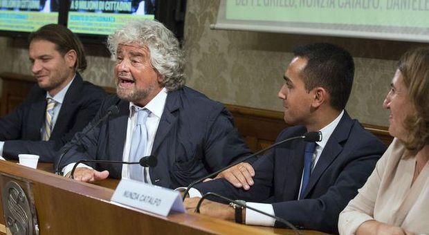 Beppe Grillo con Luigi Di Maio