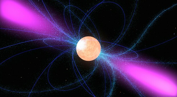 Photo Credit: rappresentazione artistica di una pulsar - NASA