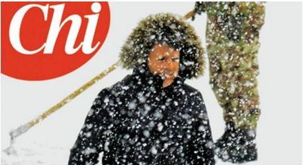 Renzi in pantaloni corti sulla neve: la foto fa il giro del web