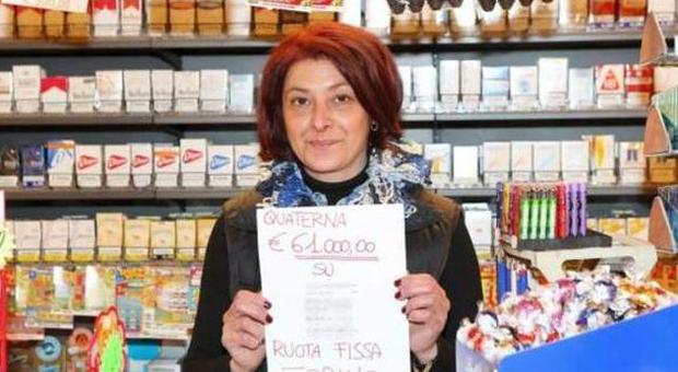 Roberta Pacieri titolare della tabaccheria di via De Gasperi