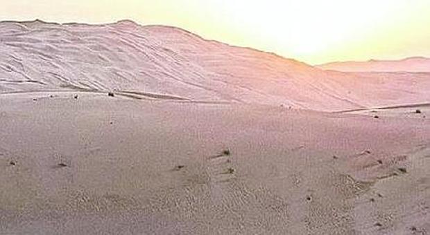Max Calderan, l'esploratore di Portogruaro a piedi nel deserto dell'Arabia Saudita
