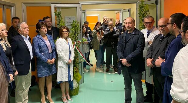 Emodinamica a Fermo, in ospedale inaugurata la sala angiografica. L'assessore Saltamartini: «Promessa mantenuta»