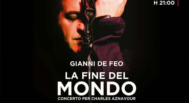 Al Teatro CorteSe arriva «La fine del mondo - Concerto per Charles Aznavour» con Gianni De Feo
