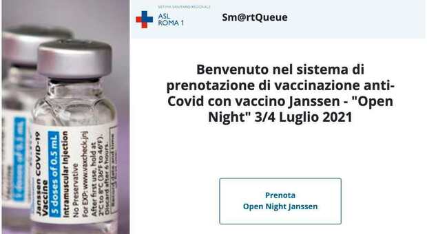 Vaccini Lazio, Open Night per J&J nel primo weekend di luglio: come prenotare