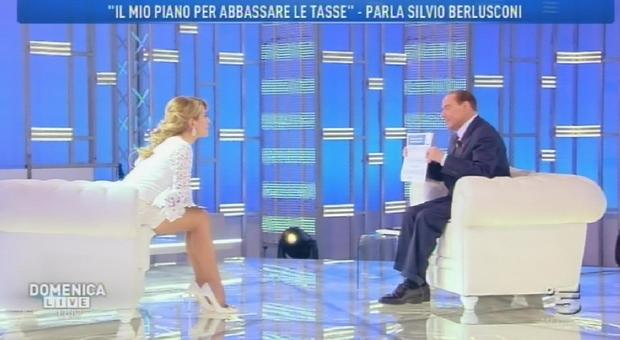 Berlusconi a Domenica Live: «M5s più pericoloso dei post comunisti del 1994. Non andare a votare è come suicidarsi»