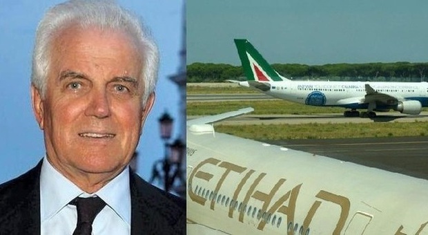 Gilberto Benetton e due aerei di Alitalia e Etihad