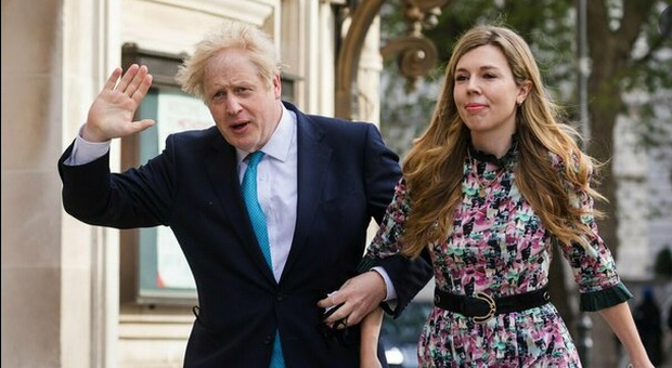 Boris Johnson e la moglie Carrie Symons